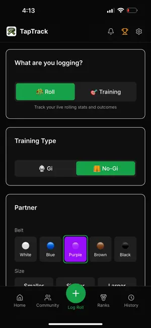 TapTrack BJJ screenshot 4