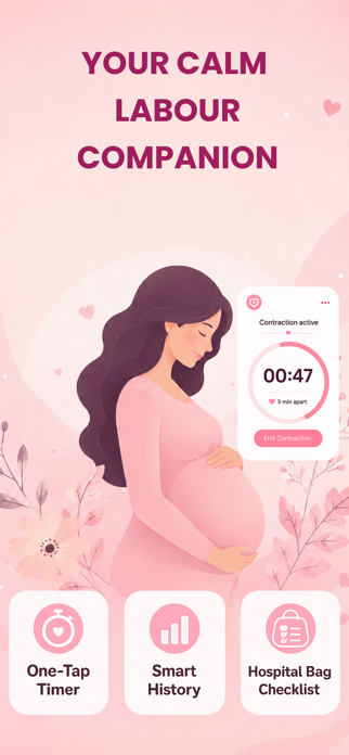 Contraction Timer & Tracker . Screenshot 1 of 5
