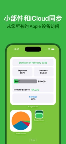 BudgetNotes screenshot