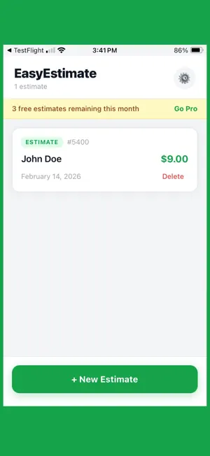 EasyEstimate: Fast Quotes! screenshot 4