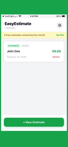EasyEstimate: Fast Quotes! screenshot
