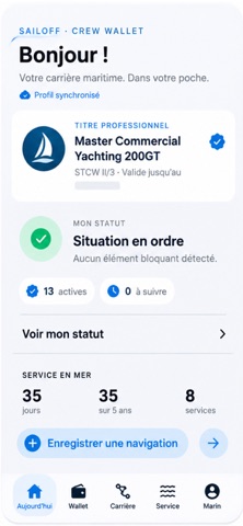 SailOff STCW Wallet screenshot