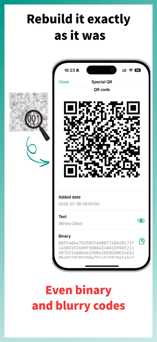 Screenshot #3 pour QRefine: QR Code Scanner