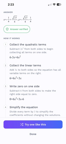 Studly: AI Math Tutor Screenshot 3 of 4