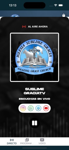 Sublime GraciaTV Iglesia screenshot
