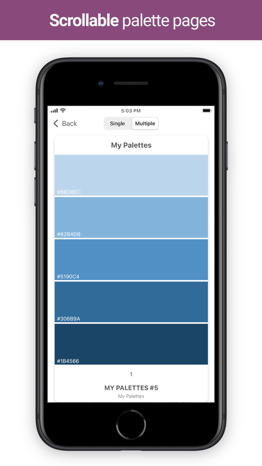 #5. Color Palette Designer (iOS) 由: Peter Kulisek