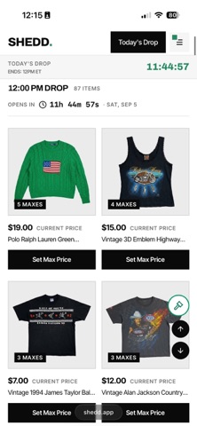 Shedd Auctions iPhone screenshot