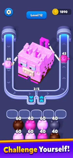 Cube Flow 3D - Sort Puzzle screenshot 2
