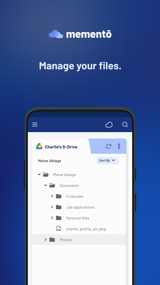 #1. memento File Manager (iOS) Podle: IonSpin UG (haftungsbeschränkt)