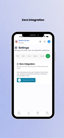 Sparks Scribe Support Work App screenshot