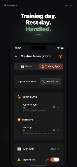 StackLog: Supplement Tracker screenshot 2