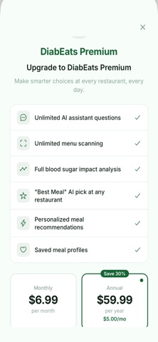 DiabEats: Smart Dining Screenshot 7 of 7