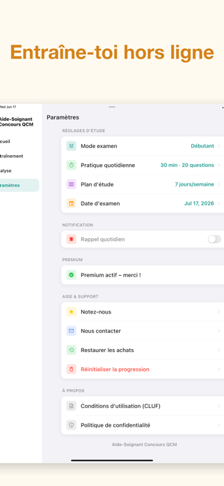 Aide-Soignant Concours QCM Screenshot 5 of 5