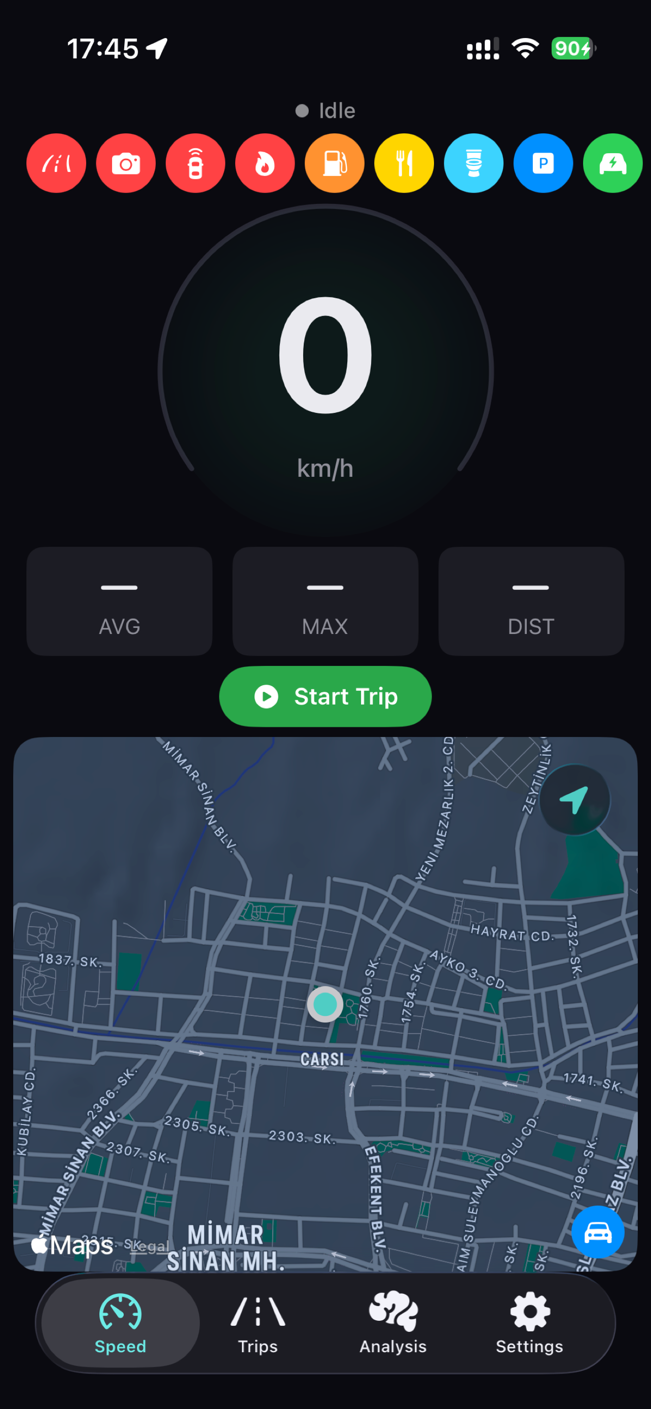 Speedometer: DriveGPSProof screenshot 2