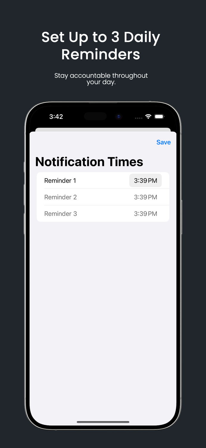 Clarity Daily Goal Reminder
