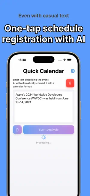 QuickEventAdd screenshot 1