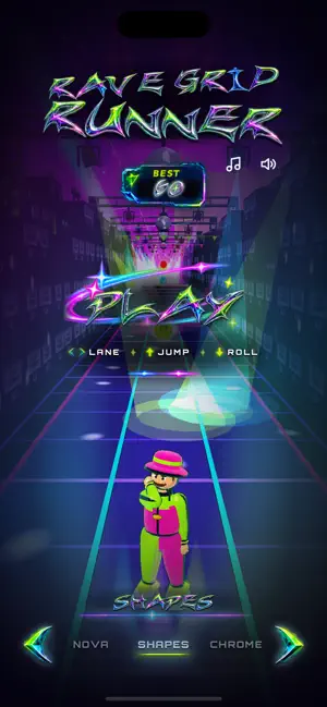 Rave Grid Runner screenshot 2