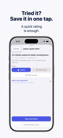 Tryve - Bookmarks into Action Screenshot 4 of 6