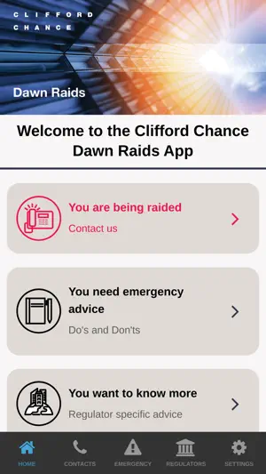 Clifford Chance Dawn Raids screenshot 2