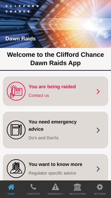 Screenshot #2 pour Clifford Chance Dawn Raids