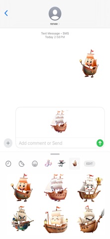帆船贴纸 screenshot