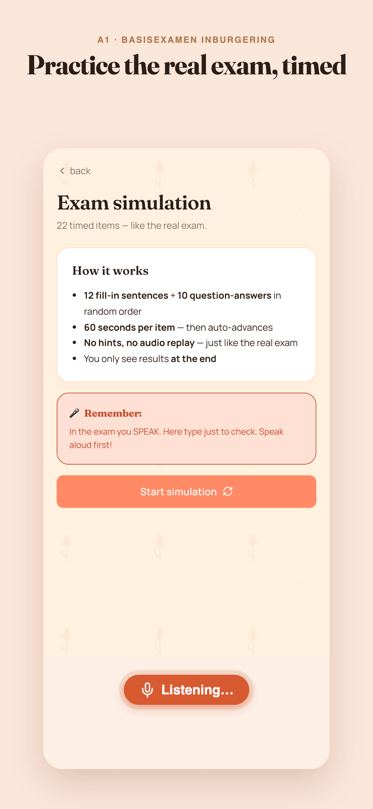 Inburger A1: Dutch Test screenshot 4