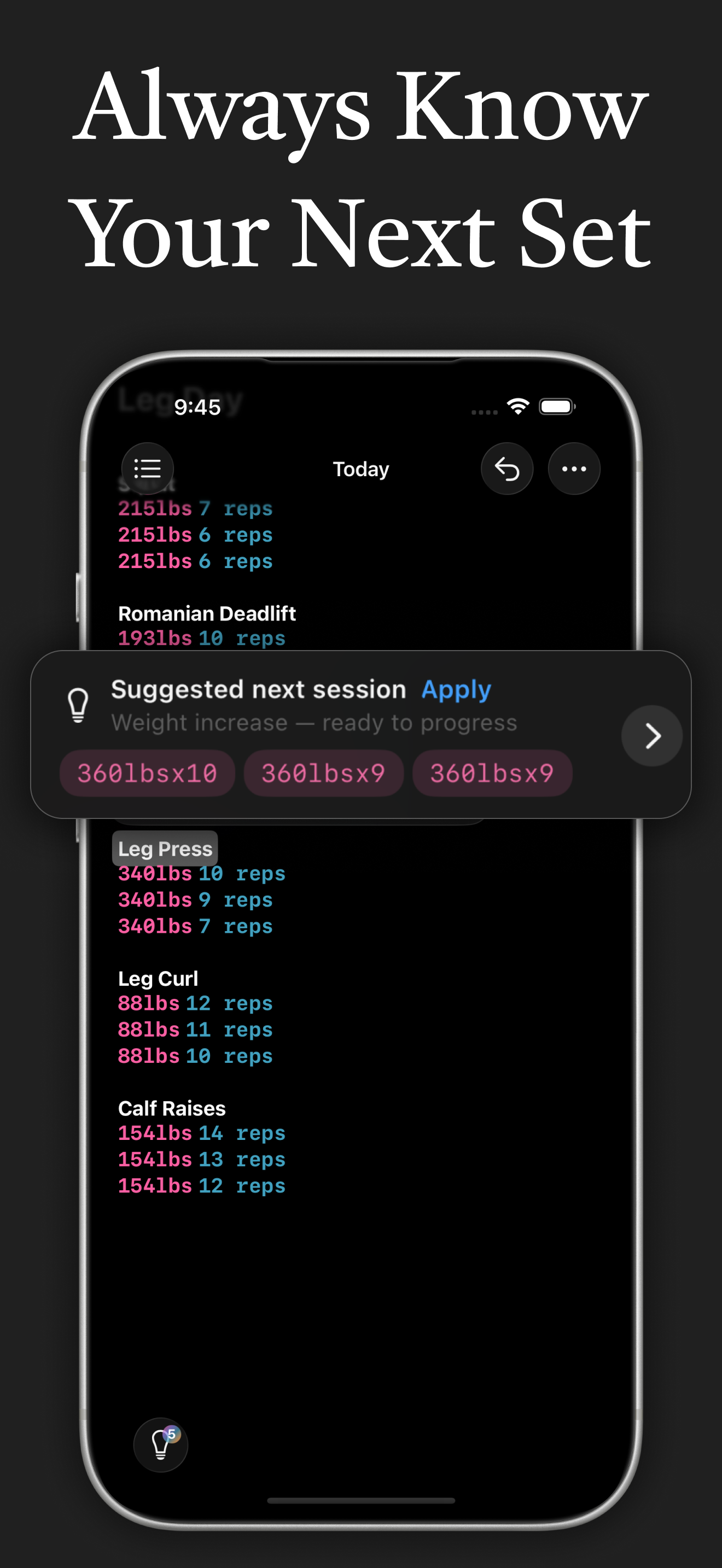 Workout Notes - LiftPad