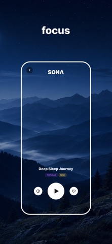 SONA: White Noise Sleep Sounds iPhone screenshot