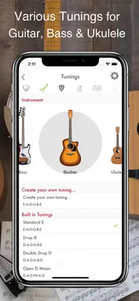 Guitar Tuner: Bass and Ukulele: Screenshot 2 von 7