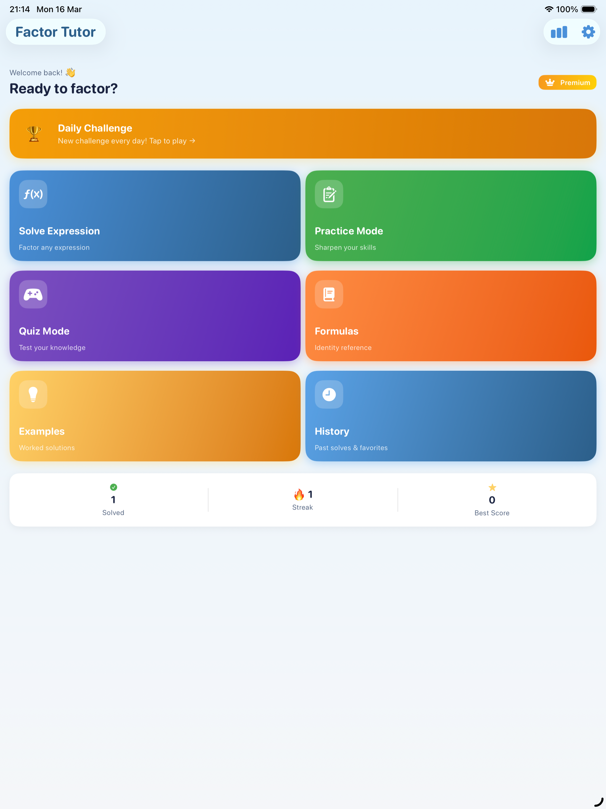 Factor Tutor by ChatStick