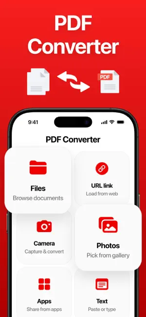 PDF Converter: File & Photo iPhone screenshot 1