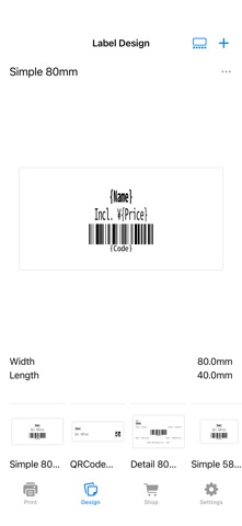 Star Label Print screenshot