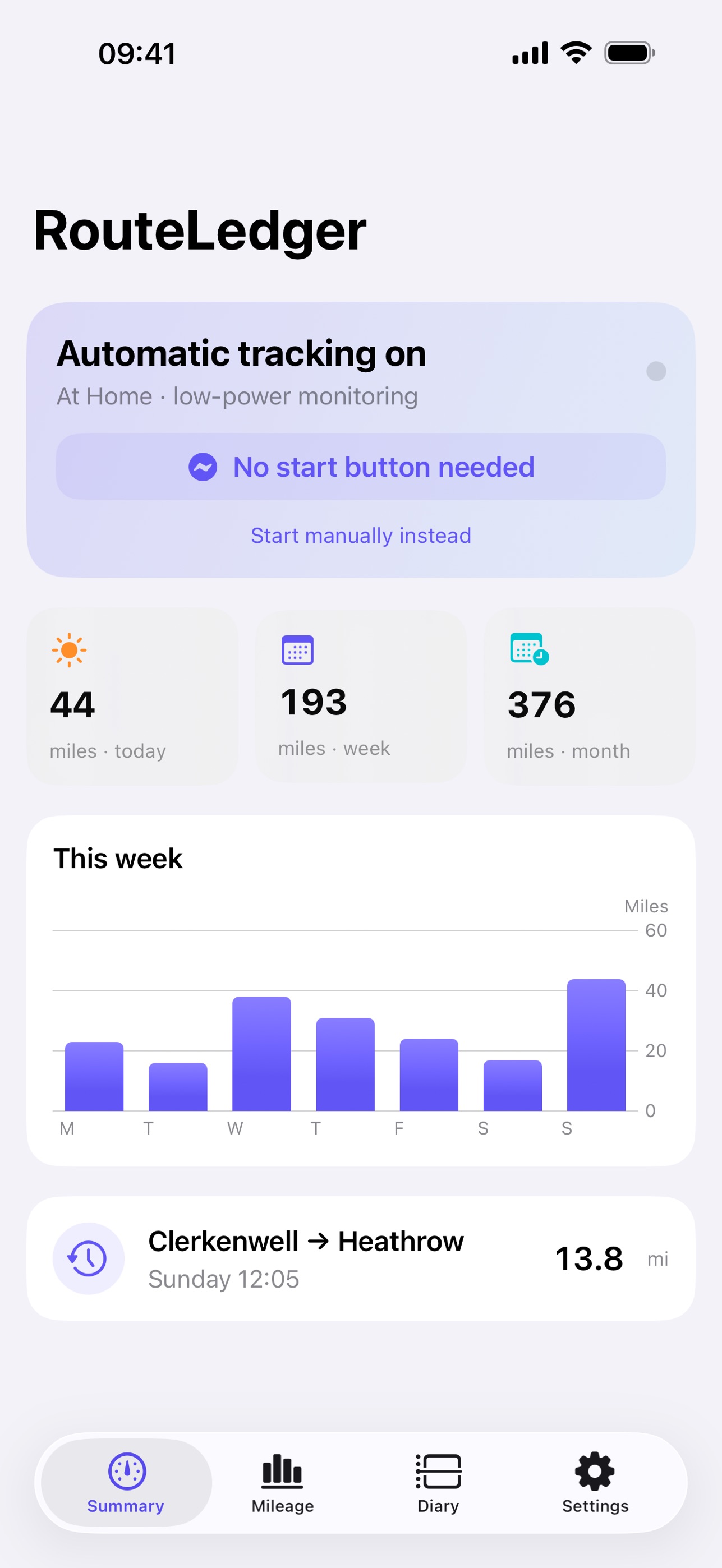 Screenshot 1 of RouteLedger