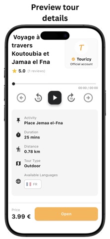 Tourizy screenshot