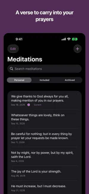 Prayer Mentions screenshot 4