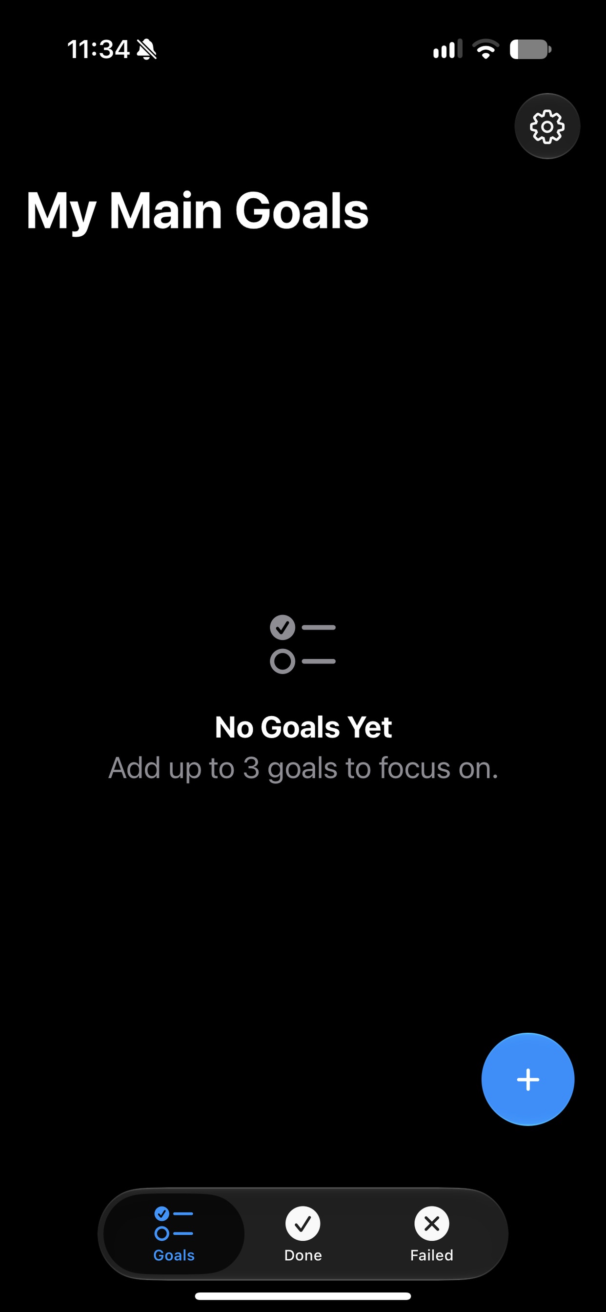 Screenshot 1 of MyMainGoals