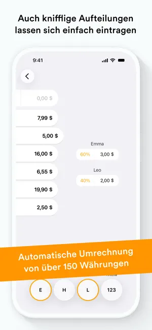 Splid – Abrechnen mit Freunden iPhone screenshot 5