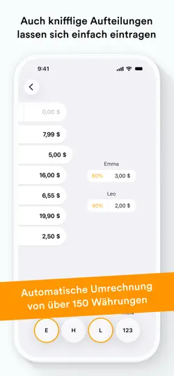 Screenshot von Splid – Abrechnen Mit Freunden auf dem iPhone 5