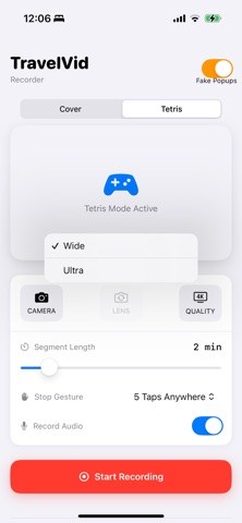TravelVid Recorder Lite screenshot