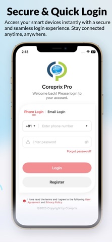 CoreprixPro iPhone screenshot