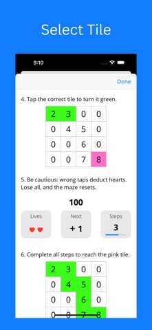 MazeGrid - Number Maze Games iPhone screenshot