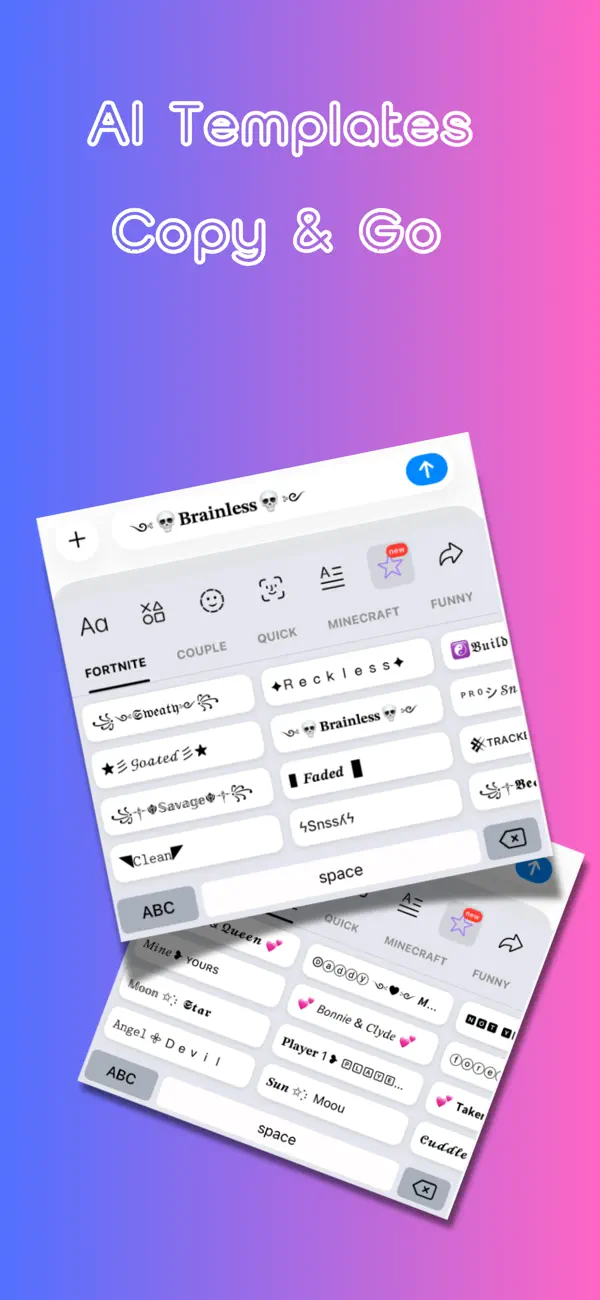 Screenshot #3 pour Fonts %: Clavier & Emoji