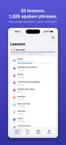 Learn French - Listen to Learn iPhone screenshot