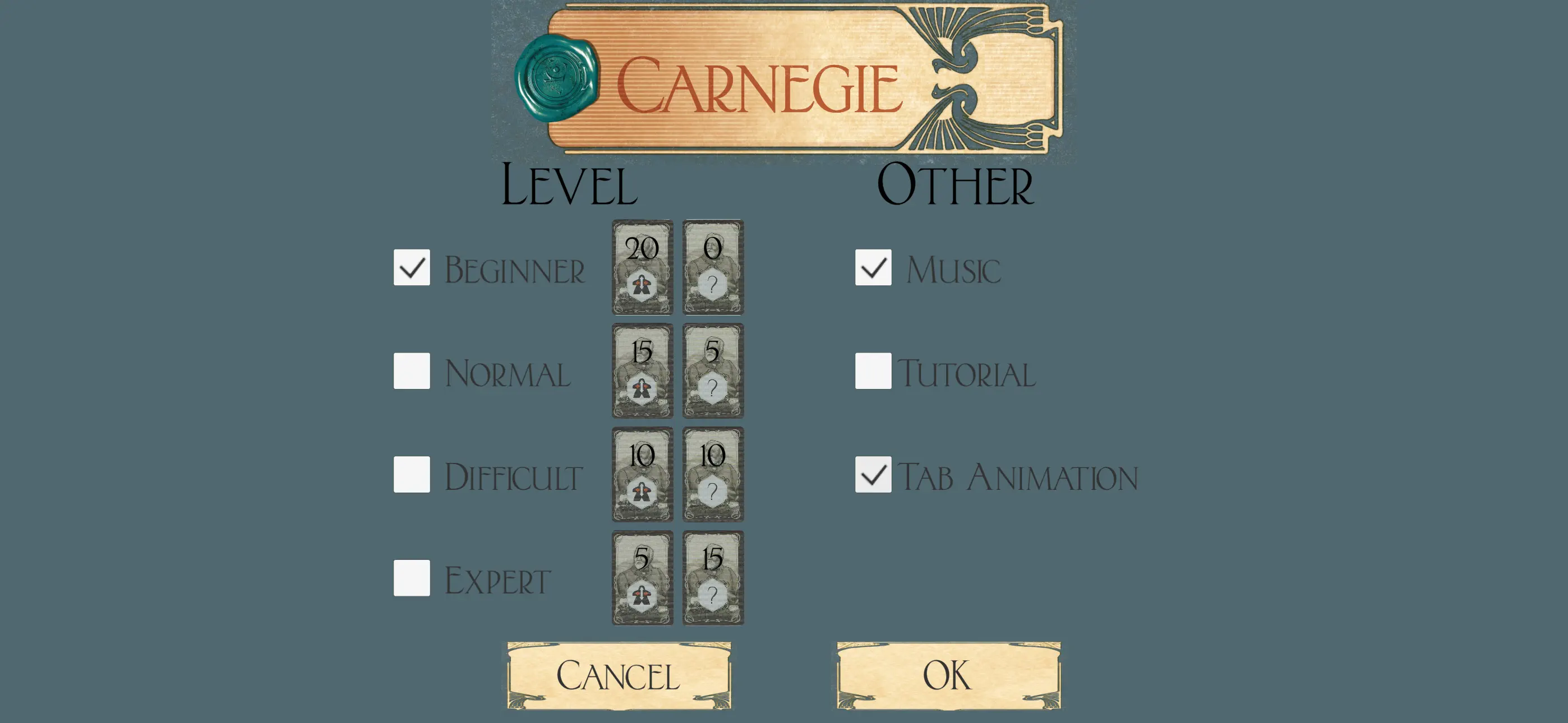 #6. Carnegie - The Board Game (iOS) By: ycyclop games