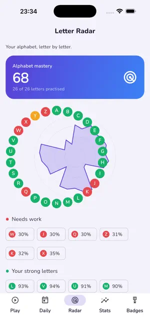 Letrosco: Alphabet Word Quiz screenshot 3