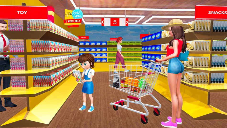 #4. Supermarket Game Store Sim 3D (iOS) 由: Madiha Javed