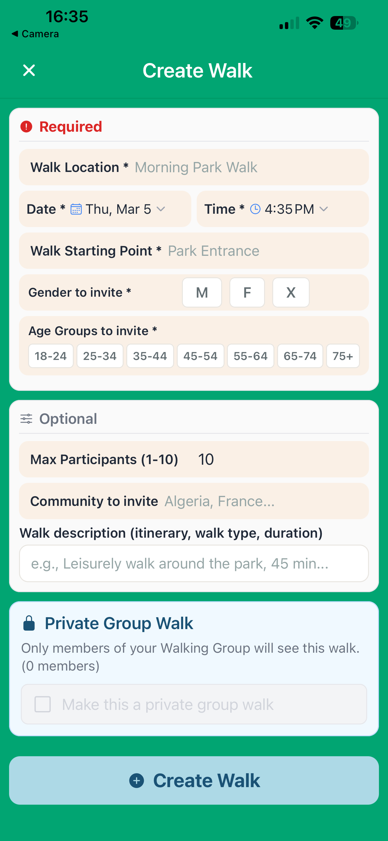 WalkWithUs screenshot 4