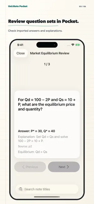 Uni:Note Pocket screenshot 3