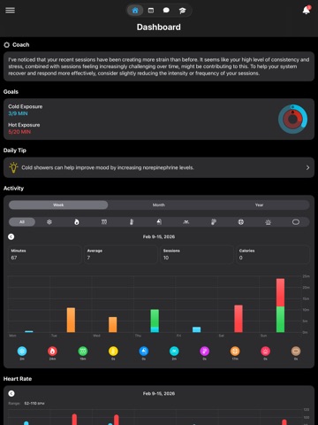 Ultra Plunge: Recovery Tracker iPad screenshot