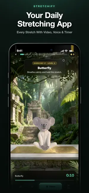 Stretchify: Stretch & Meditate screenshot 1